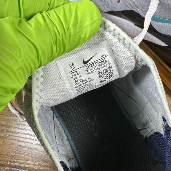 Nike Air Max 270 Shoes Mens Size 10 White Black Blue Yellow DJ2736-001 Lifestyle main image 6